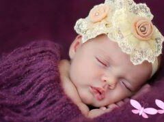 Surrogacy baby sleeping