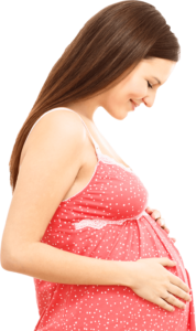 A pregnant surrogate mother