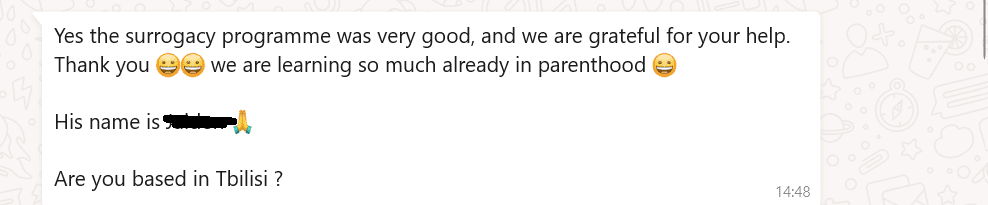 Testimonial for IVF Conceptions