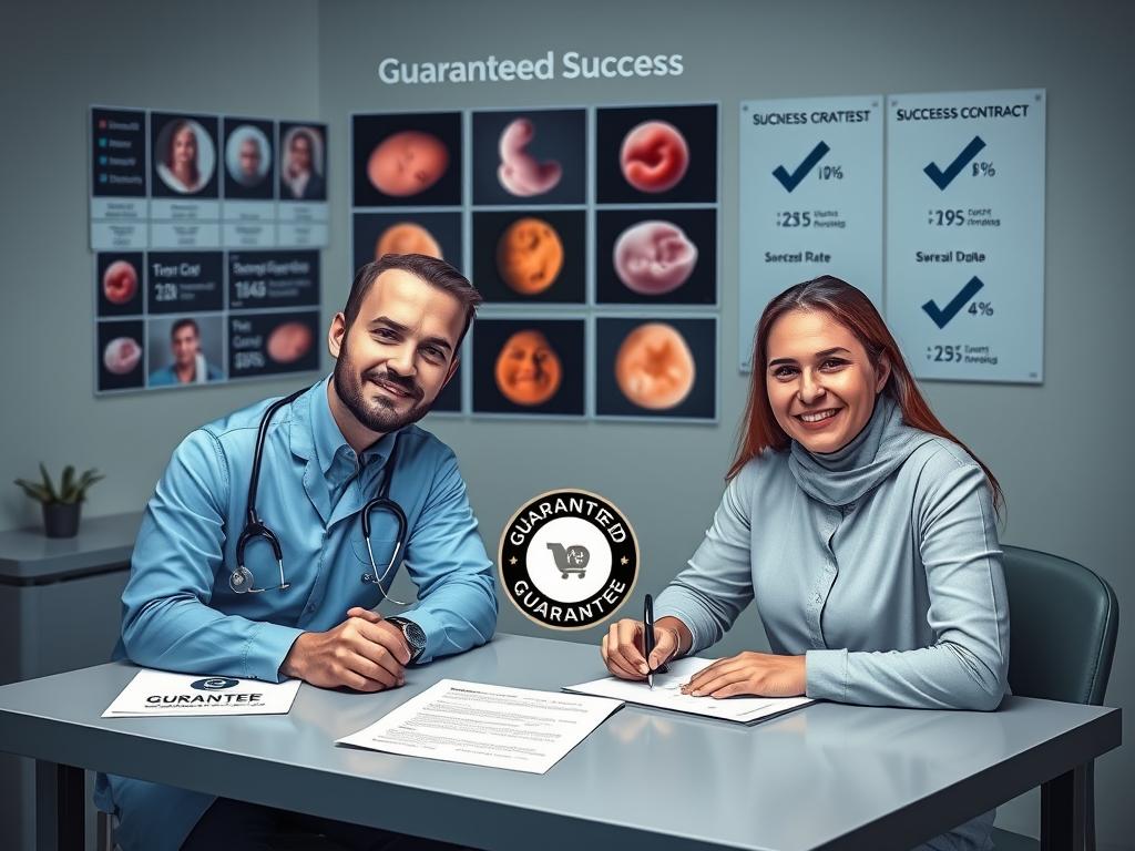 Guaranteed baby program showing multiple IVF attempts and success assurance in Armenia surrogacy